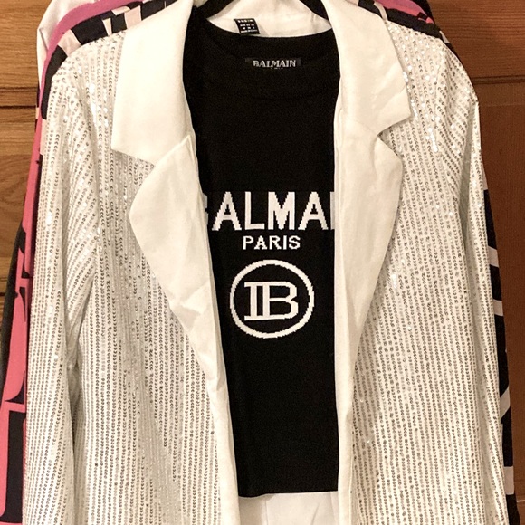 Silver Sequin Blazer - Picture 6 of 16